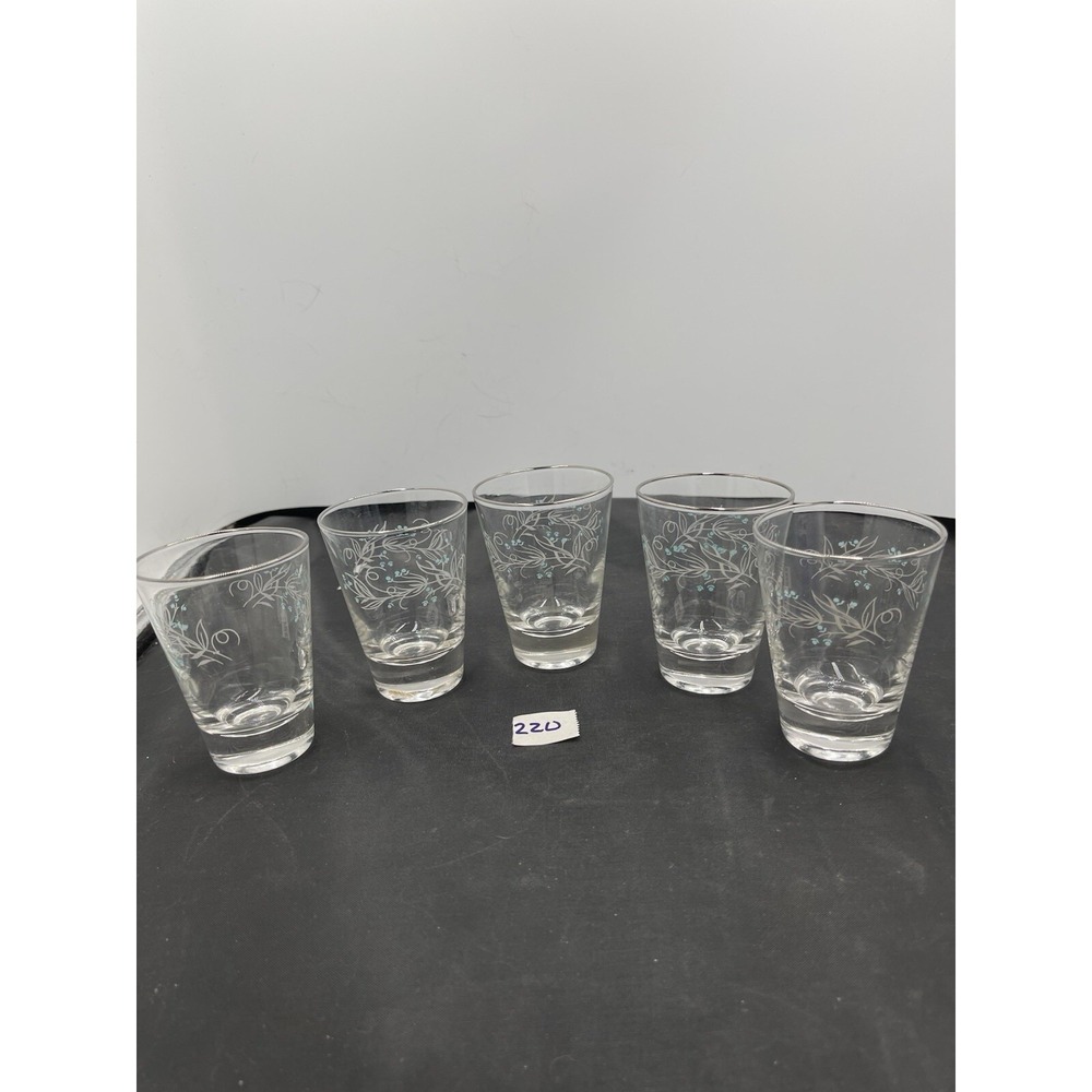5-‎ Homer Laughlin 1950's Celeste Juice Glasses